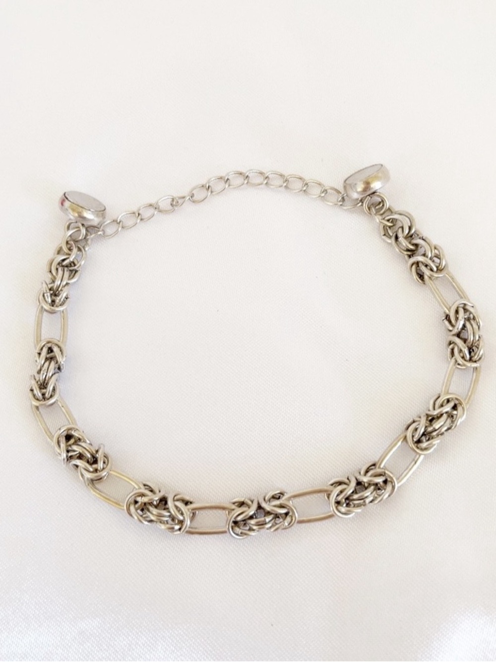 ALEX & ANI Sixty Six Vintage Silver Cable Chain Bracelet Silver Magnetic Closur